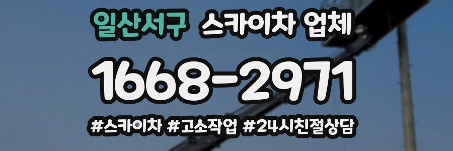 일산서구 스카이차 업체