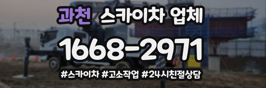 과천 스카이차 업체