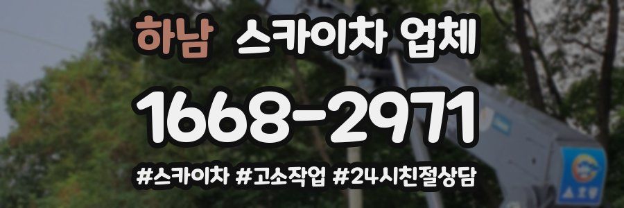 하남 스카이차 업체