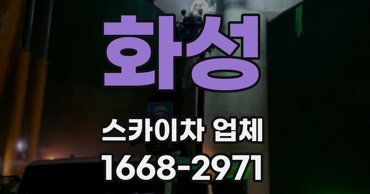 화성 스카이차 업체