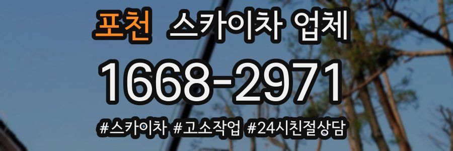 포천 스카이차 업체