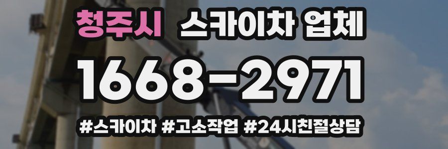 청주시 스카이차 업체