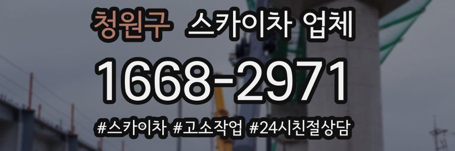 청원구 스카이차 업체
