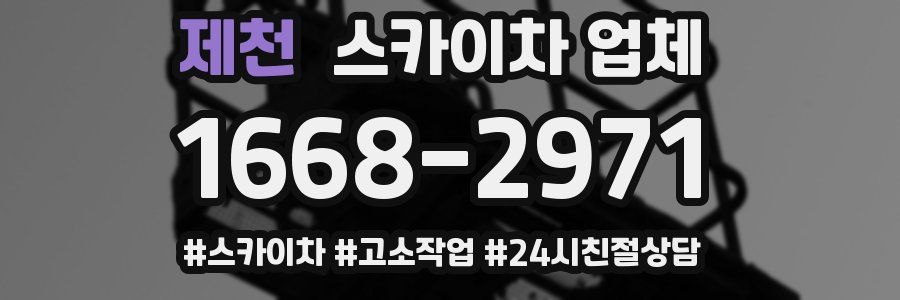 제천 스카이차 업체