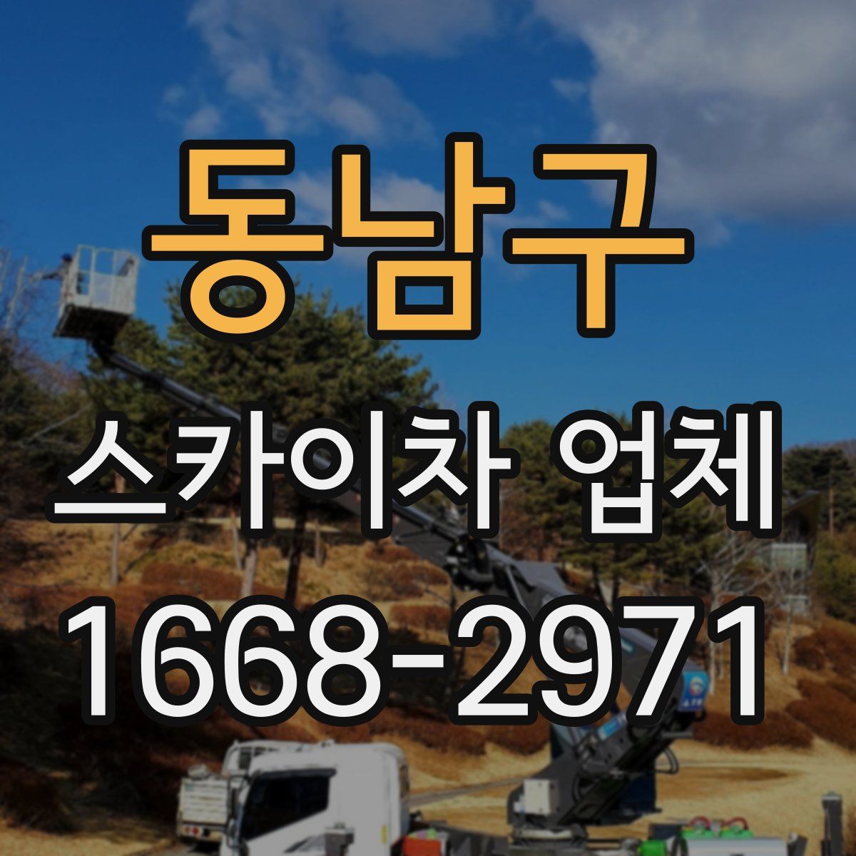 동남구 스카이차 업체