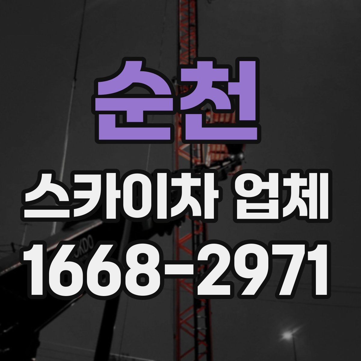 순천 스카이차 업체