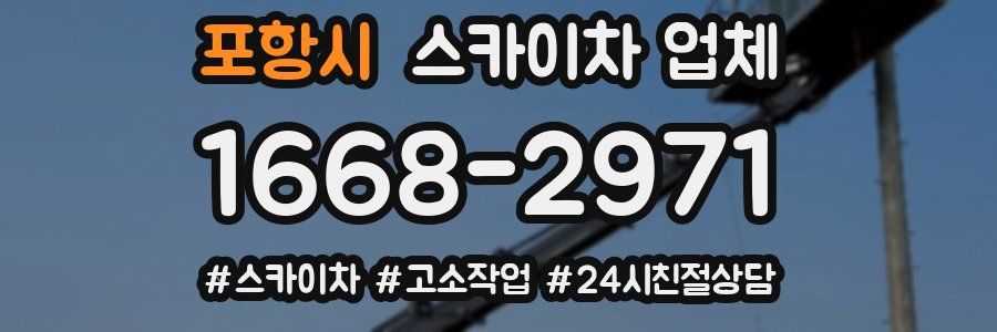 포항시 스카이차 업체