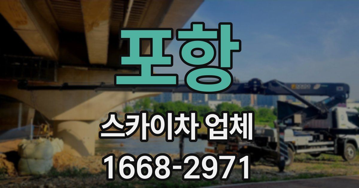 포항 스카이차 업체