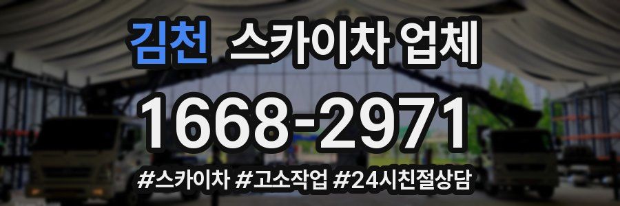김천 스카이차 업체