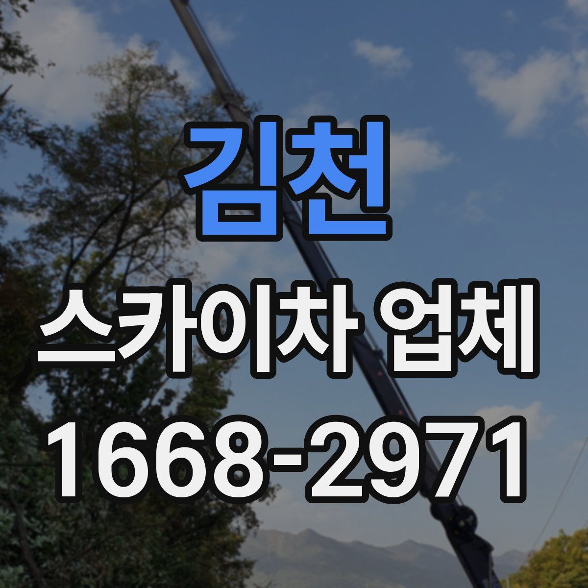김천 스카이차 업체