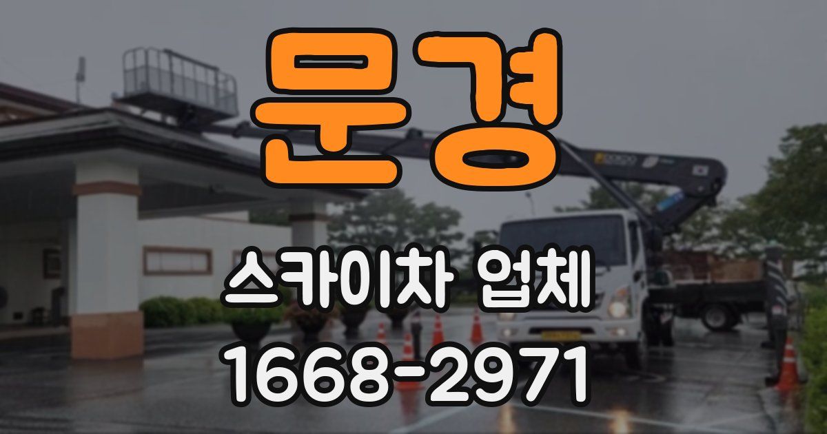 문경 스카이차 업체
