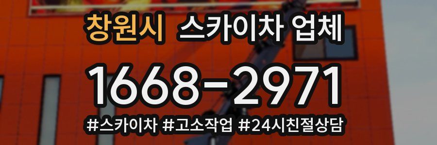 창원시 스카이차 업체