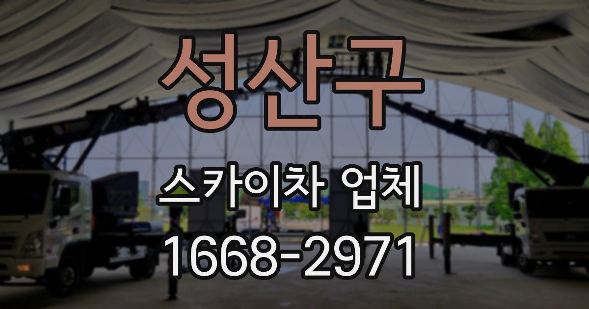 성산구 스카이차 업체