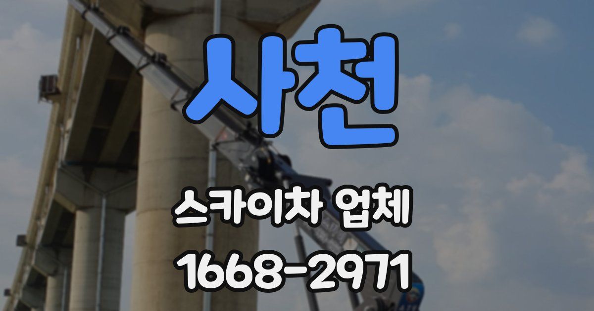 사천 스카이차 업체