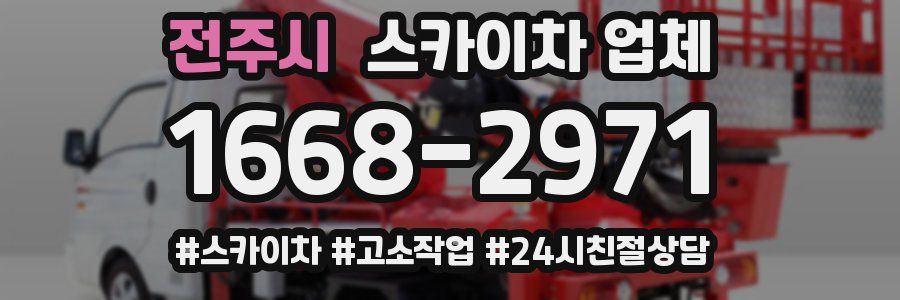 전주시 스카이차 업체
