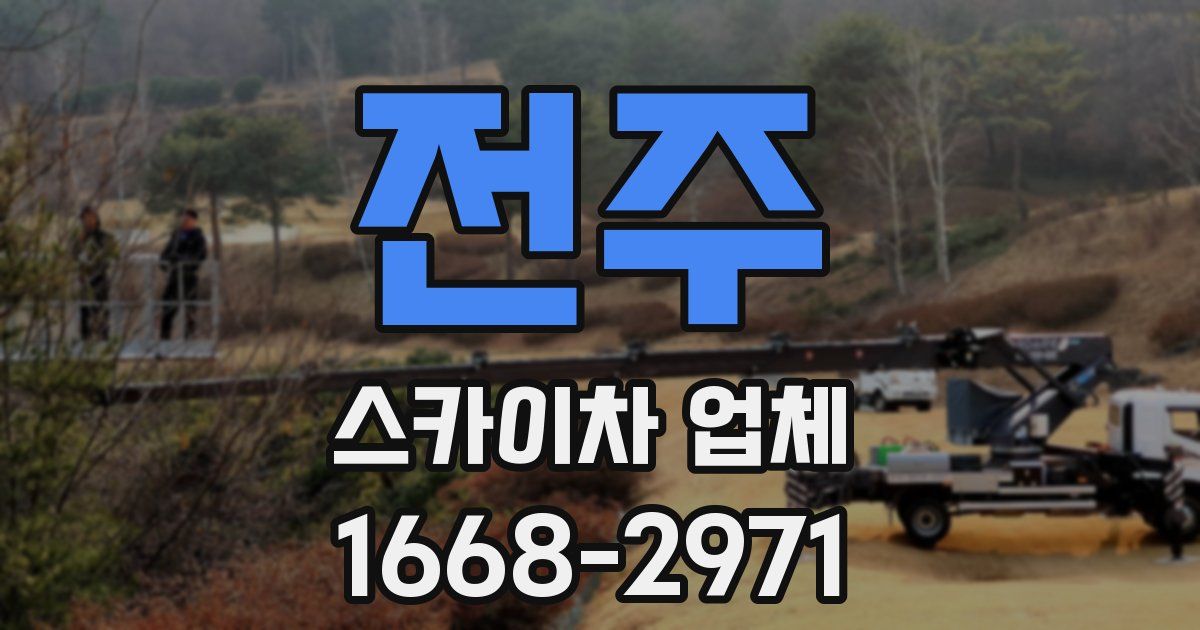 전주 스카이차 업체