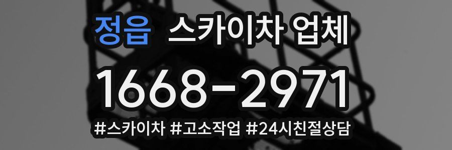정읍 스카이차 업체