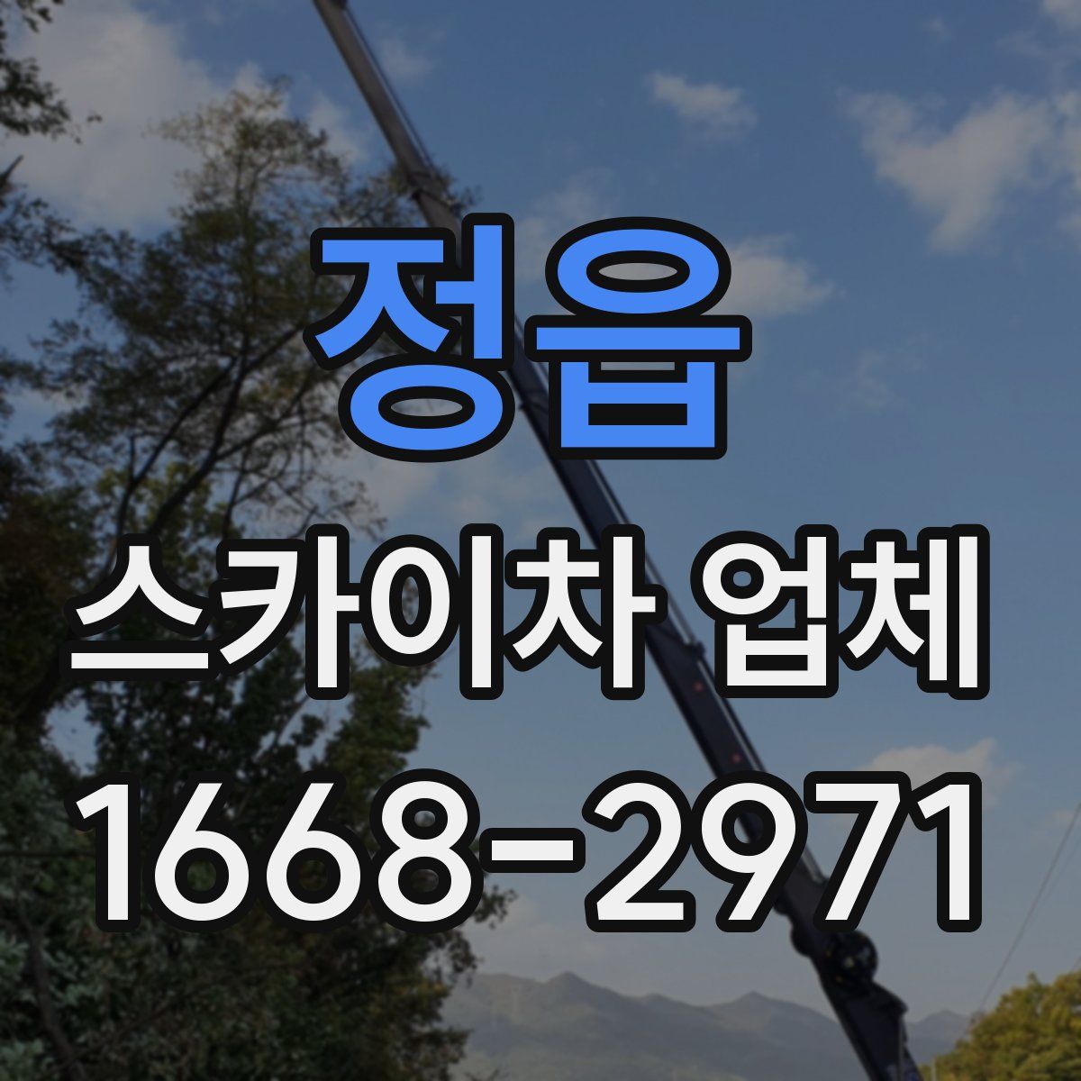 정읍 스카이차 업체