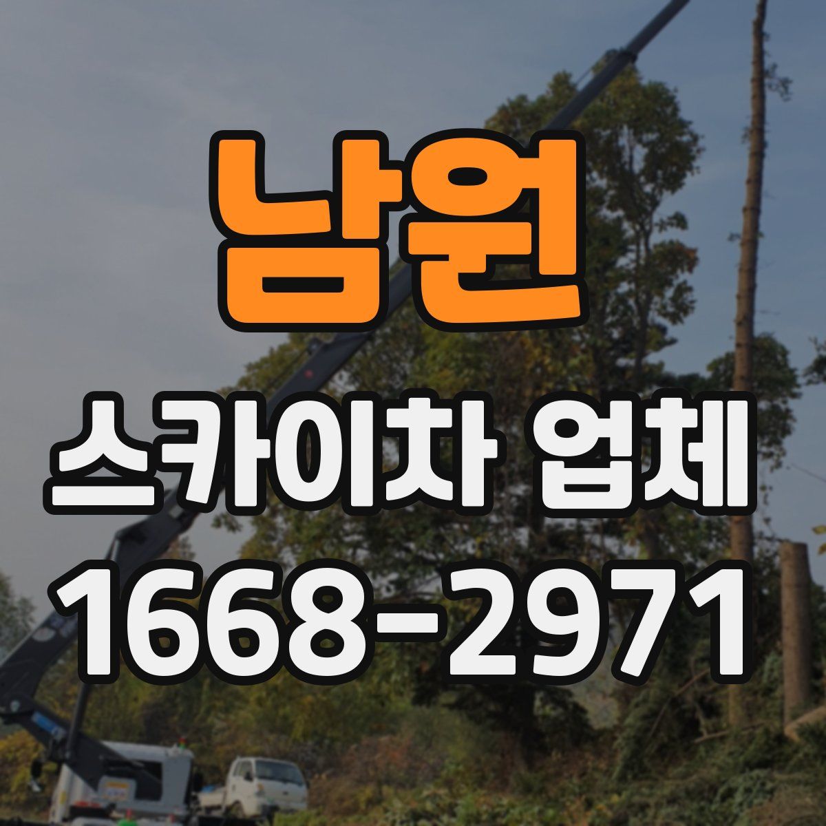 남원 스카이차 업체