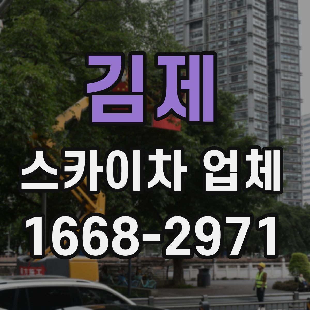 김제 스카이차 업체