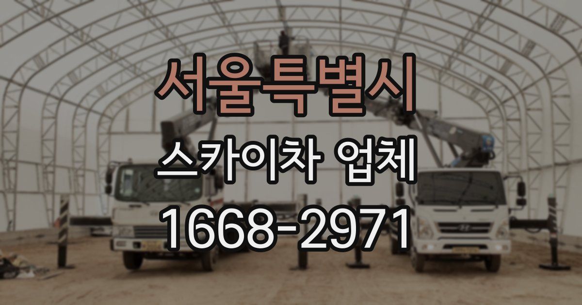 서울특별시 스카이차 업체