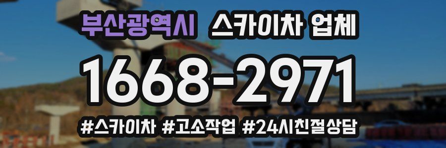부산광역시 스카이차 업체