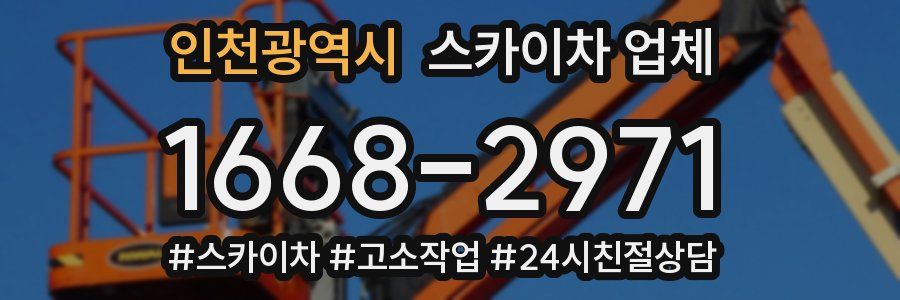 인천광역시 스카이차 업체