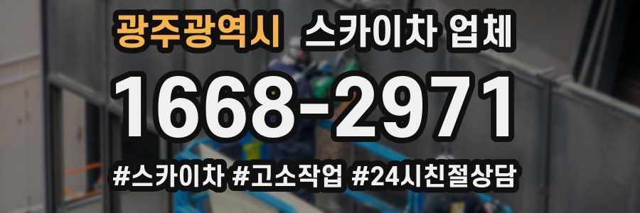 광주광역시 스카이차 업체