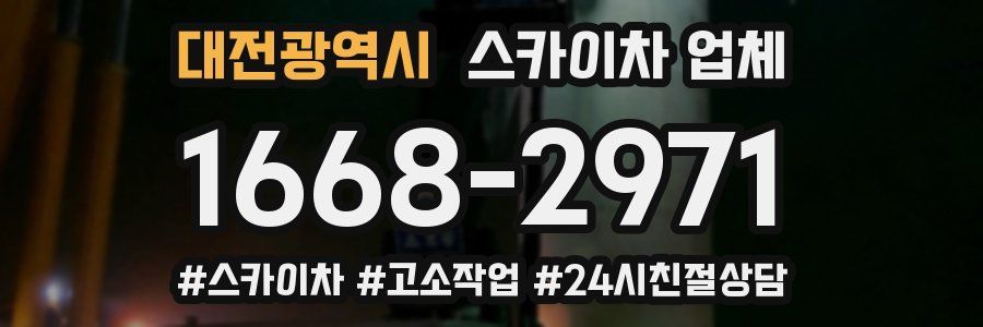대전광역시 스카이차 업체