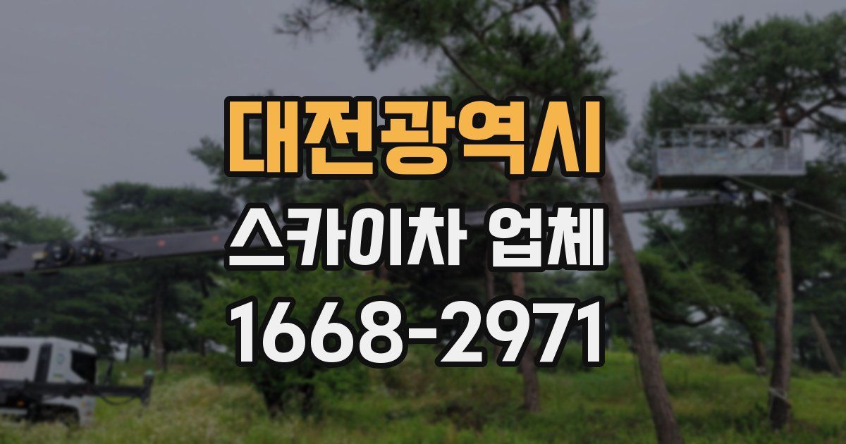 대전광역시 스카이차 업체
