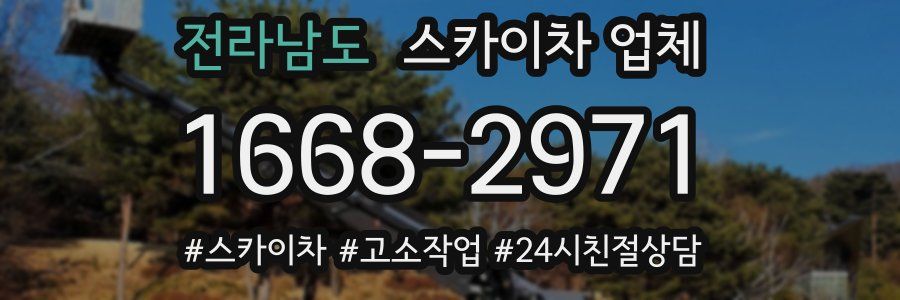 전라남도 스카이차 업체