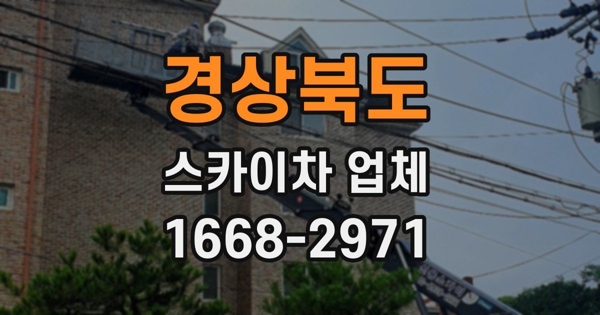 경상북도 스카이차 업체