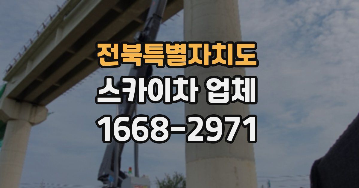 전북특별자치도 스카이차 업체