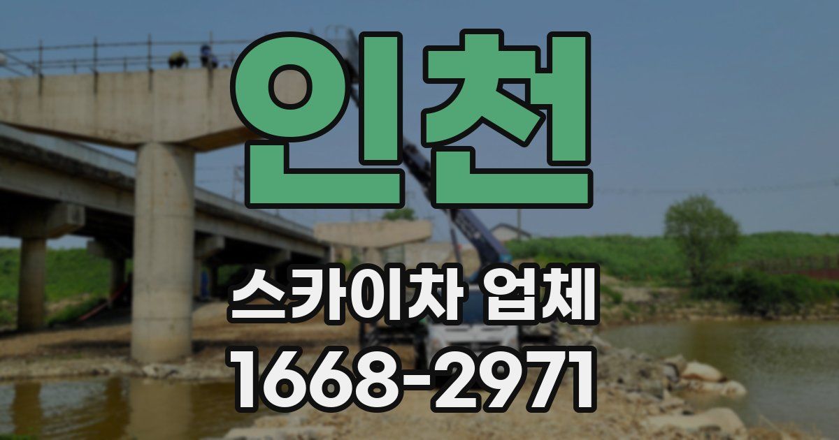 인천 스카이차 업체