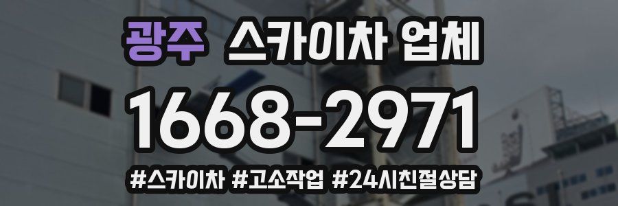 광주 스카이차 업체