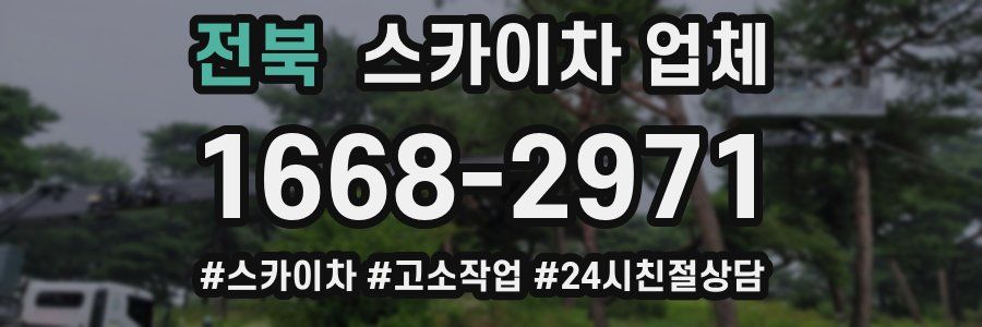 전북 스카이차 업체