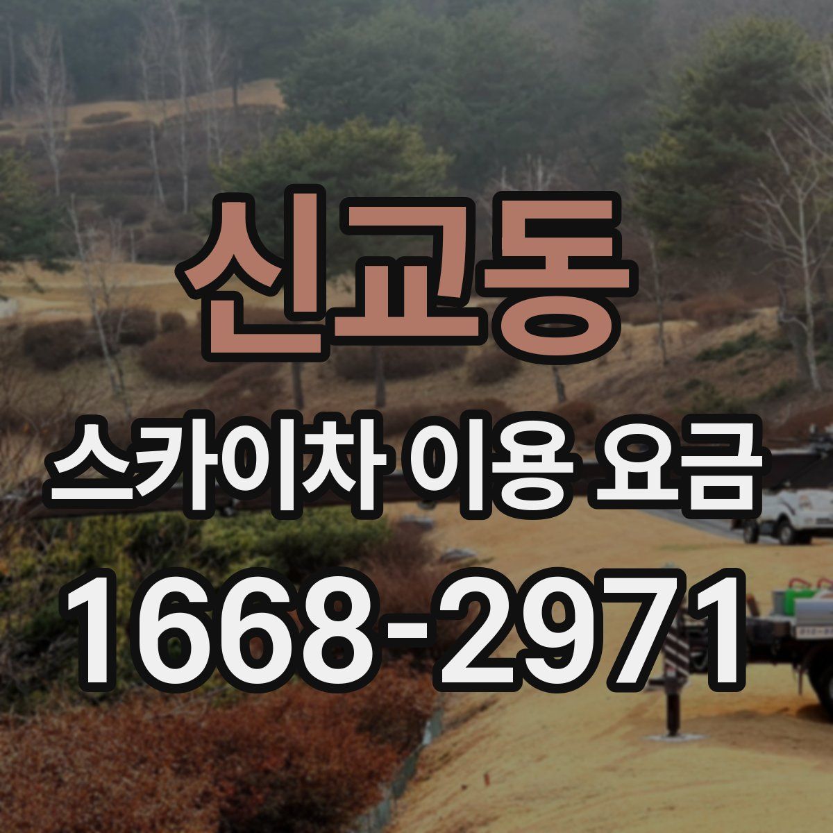 신교동 스카이차 이용 요금