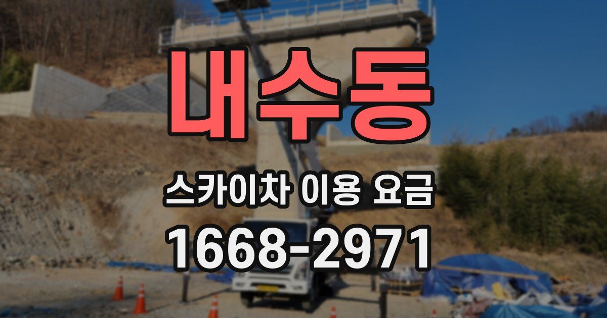 내수동 스카이차 이용 요금