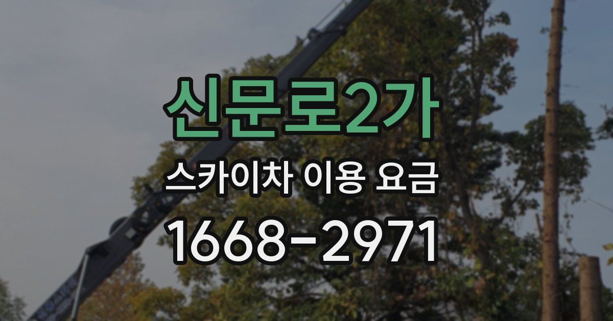 신문로2가 스카이차 이용 요금