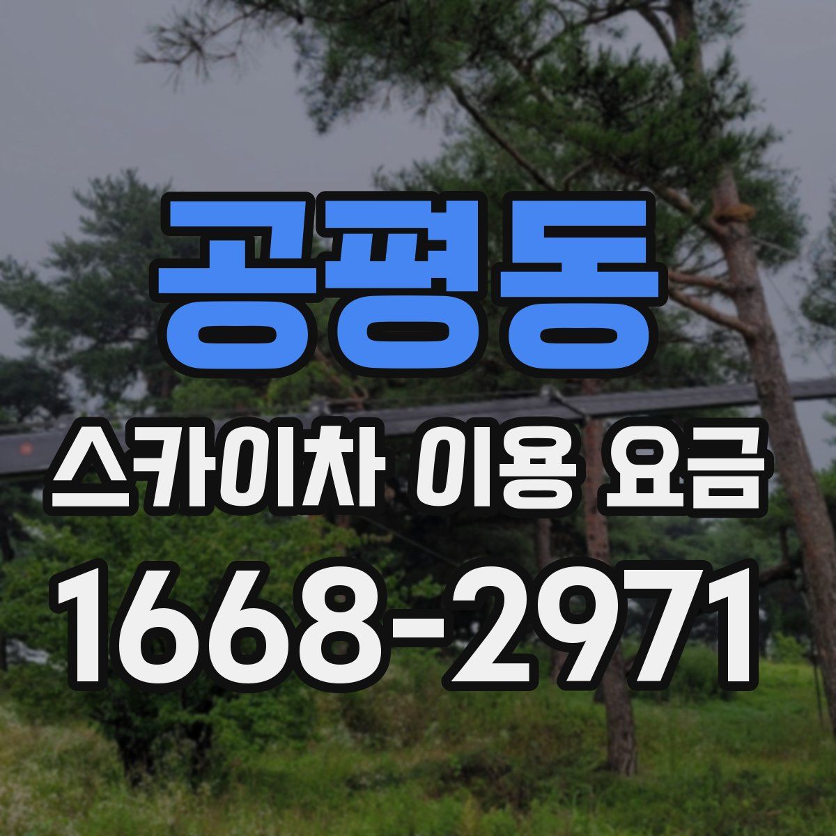 공평동 스카이차 이용 요금