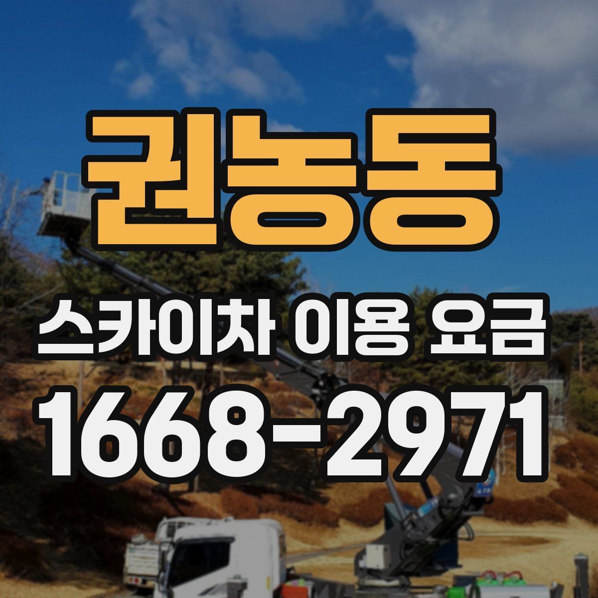 권농동 스카이차 이용 요금