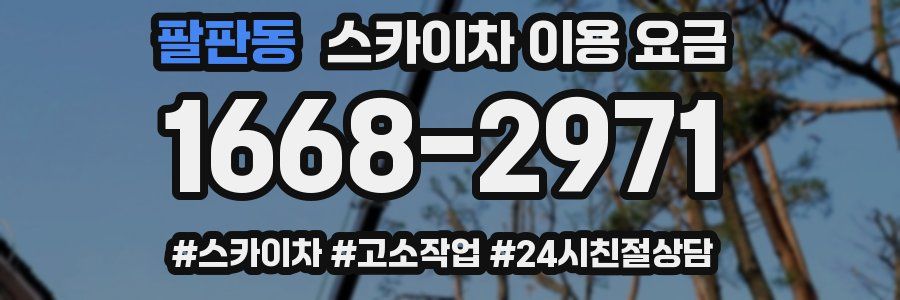 팔판동 스카이차 이용 요금