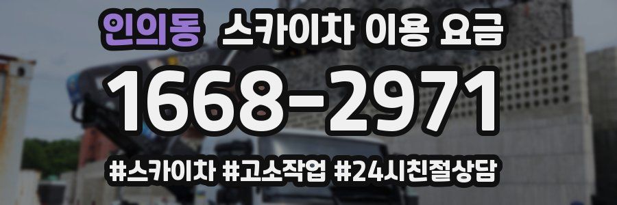 인의동 스카이차 이용 요금