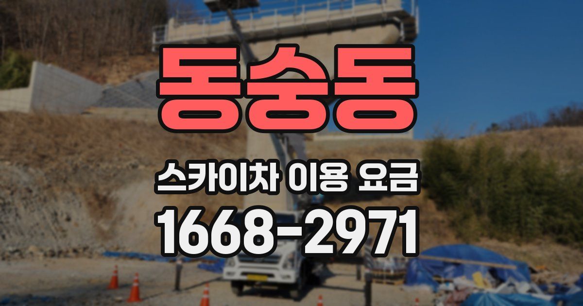 동숭동 스카이차 이용 요금