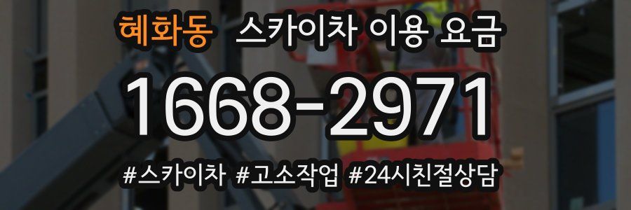 혜화동 스카이차 이용 요금