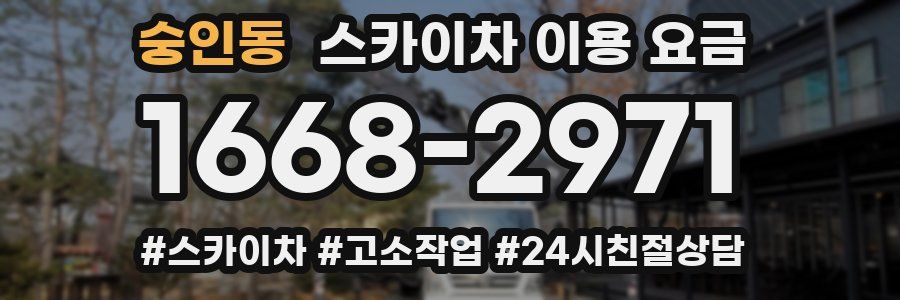 숭인동 스카이차 이용 요금