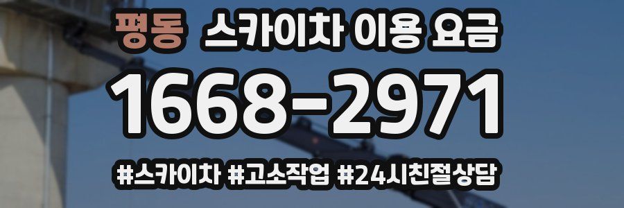 평동 스카이차 이용 요금