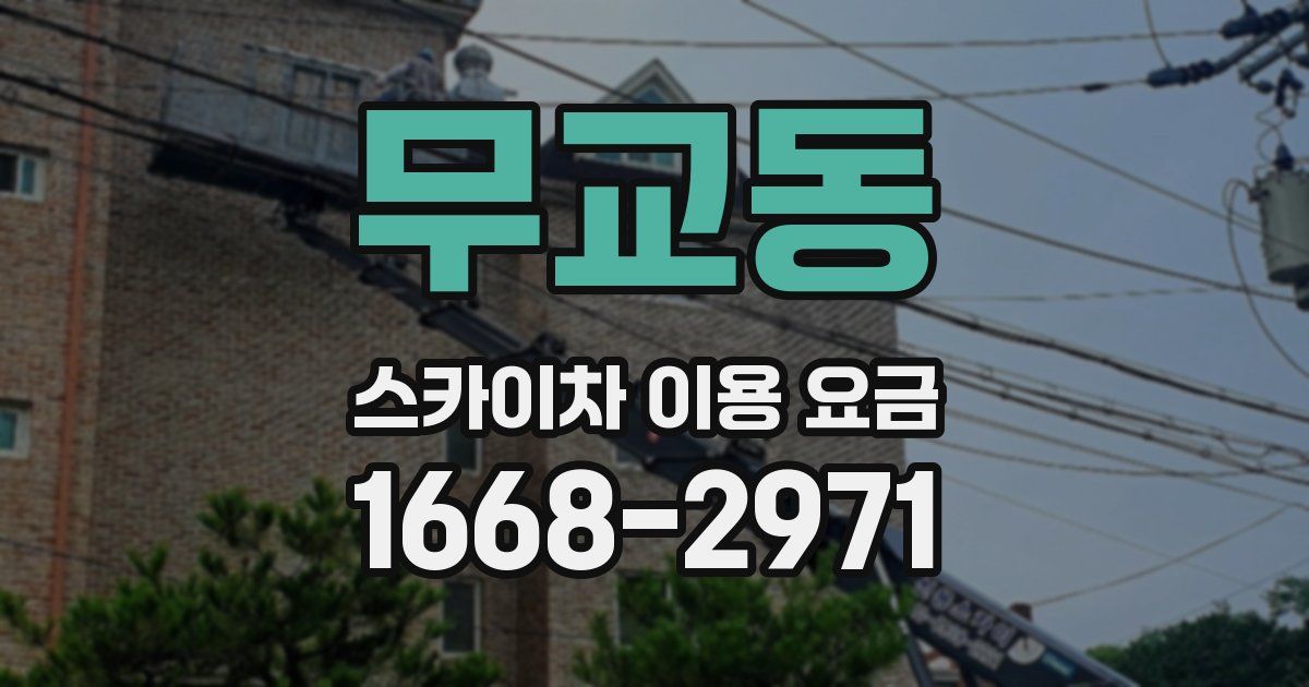 무교동 스카이차 이용 요금