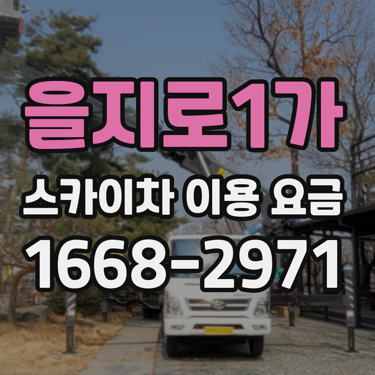 을지로1가 스카이차 이용 요금