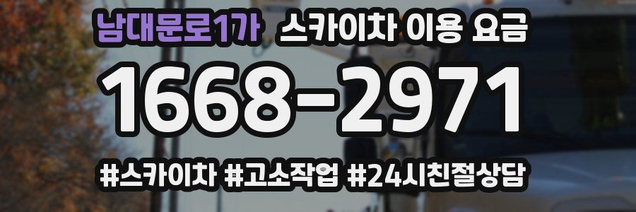 남대문로1가 스카이차 이용 요금